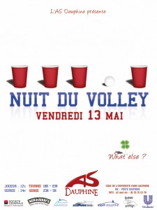 Billetterie en ligne de la Nuit du volley organisée par l’AS Dauphine